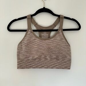 Women’s Size Large Avia Heathered Brown Sports Bra